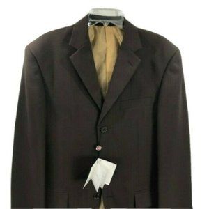 LUCCI Men's Brown Single Breasted Jacket Size 38L